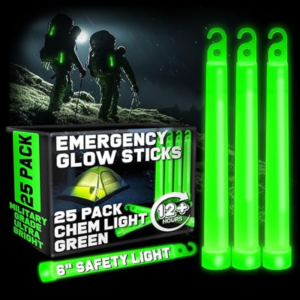 Emergency Glow Sticks - 25 Pack