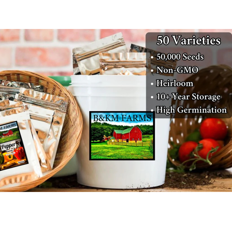 50 Vegetable Seed Packet Vault: 50,000 Heirloom Seeds - Image 2