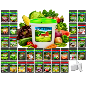30 Vegetable Seed Packet Vault: 30,000 Heirloom Seeds