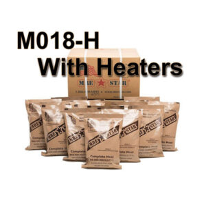 Case of 12 Single Complete MRE Meals – Standard Variety with Heaters (M-018H)